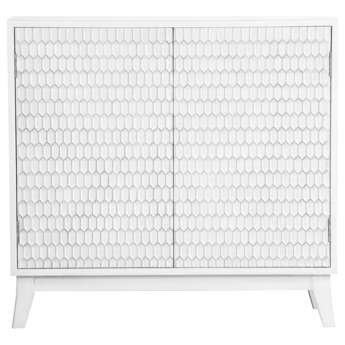 Gambon Rectangular 2-door Accent Cabinet White  Half Price Furniture