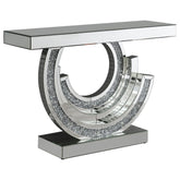 Imogen Multi-dimensional Console Table Silver Half Price Furniture