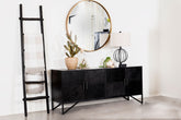Riddell 4-door Accent Cabinet Black  Half Price Furniture