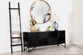 Riddell 4-door Accent Cabinet Black Half Price Furniture