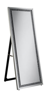 Novak Rectangular Cheval Floor Mirror Silver Novak Rectangular Cheval Floor Mirror Silver Half Price Furniture