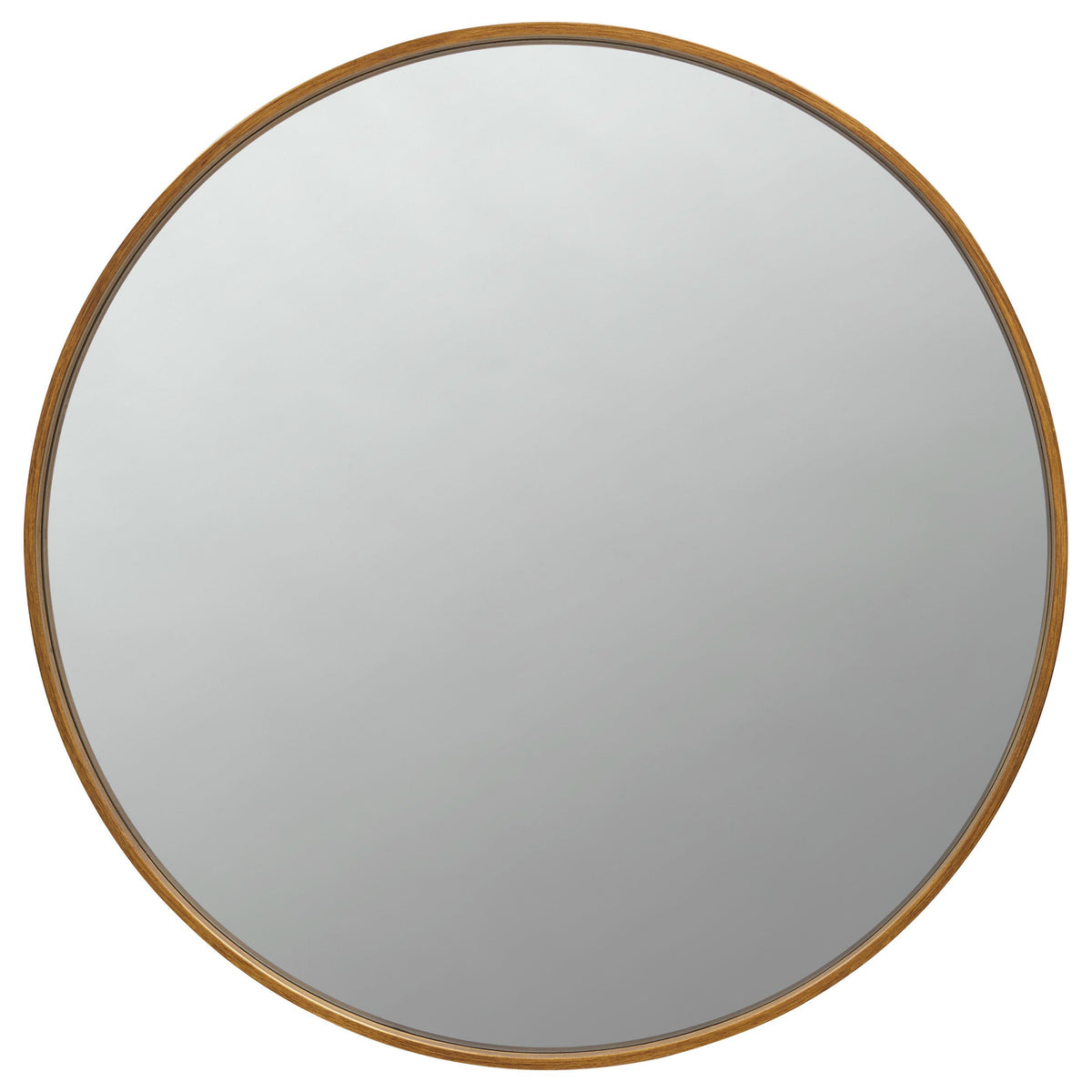 O'Malley Round Mirror Brass  Half Price Furniture