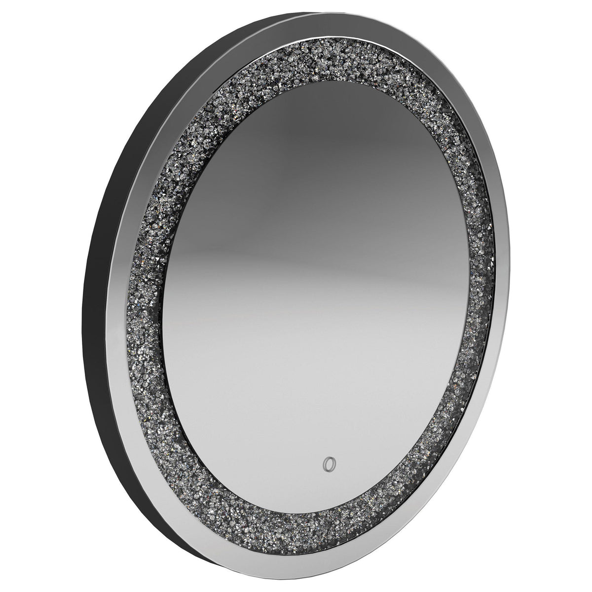 Landar Round Wall Mirror Silver  Half Price Furniture