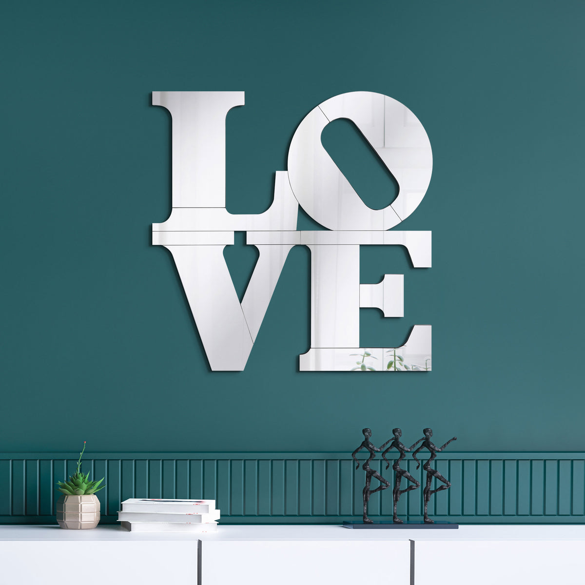 Keiran Letter Shaped Wall Mirror  Half Price Furniture