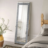 Valerie Crystal Inlay Rectangle Floor Mirror Valerie Crystal Inlay Rectangle Floor Mirror Half Price Furniture