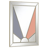 Calixte Rectangular Wall Mirror Champagne and Grey Half Price Furniture