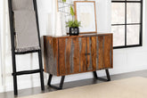 Mathis Sled Base Accent Cabinet Sheesham Grey Half Price Furniture