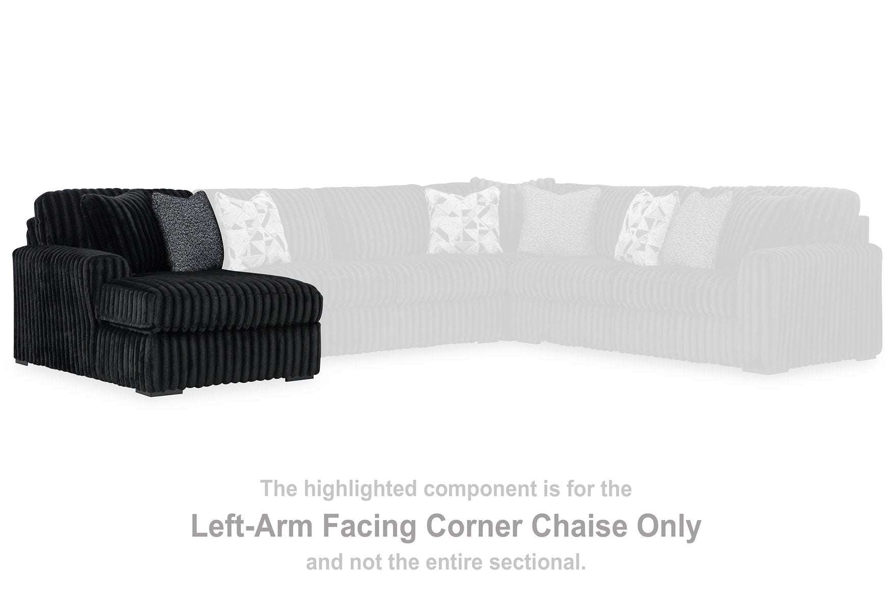 Midnight-Madness Sectional Sofa with Chaise Half Price Furniture