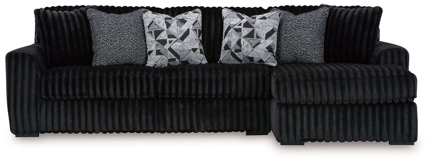 Midnight-Madness Sectional Sofa with Chaise Half Price Furniture