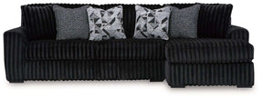 Midnight-Madness Sectional Sofa with Chaise Half Price Furniture