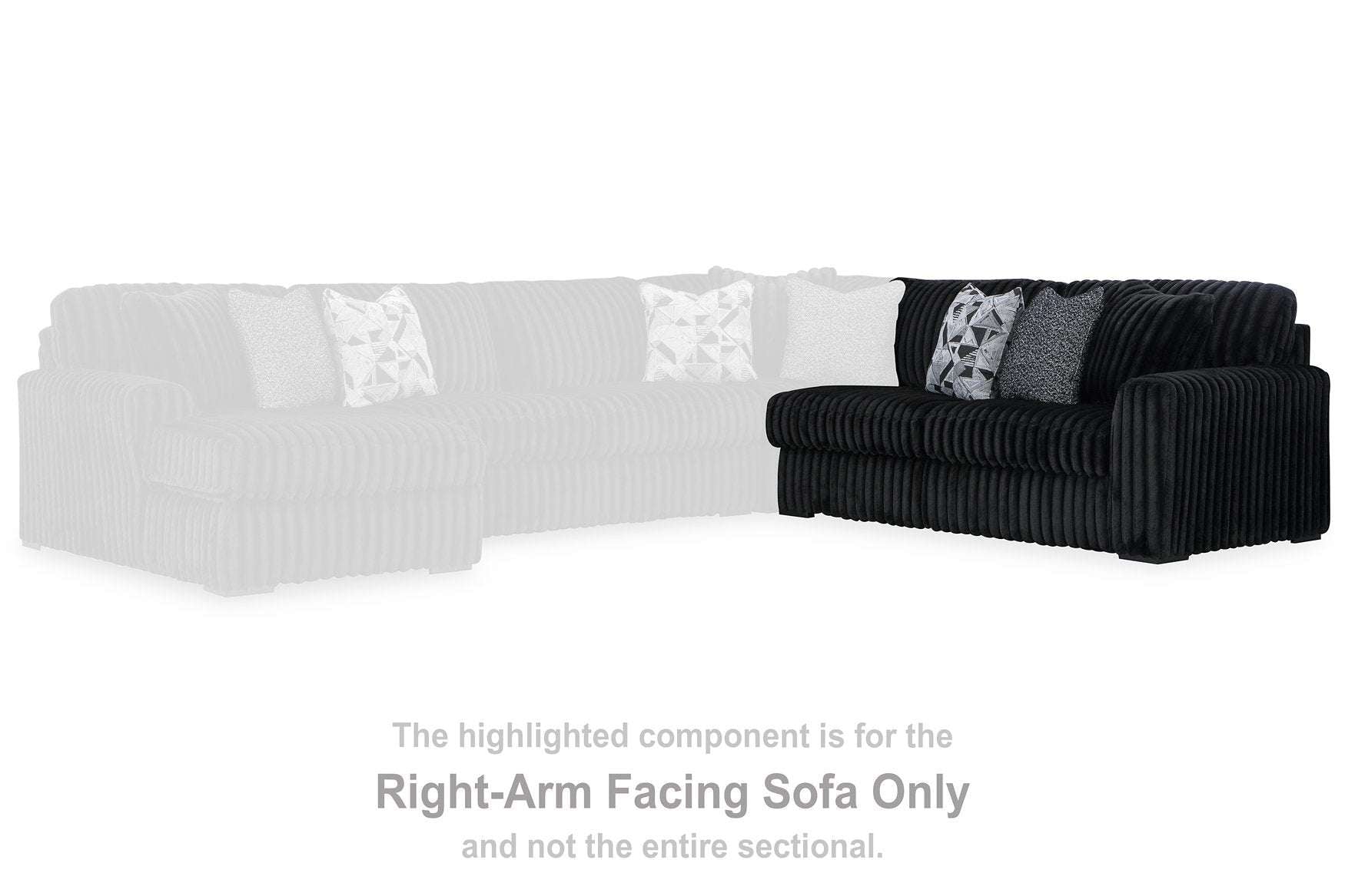 Midnight-Madness Sectional Sofa with Chaise Half Price Furniture