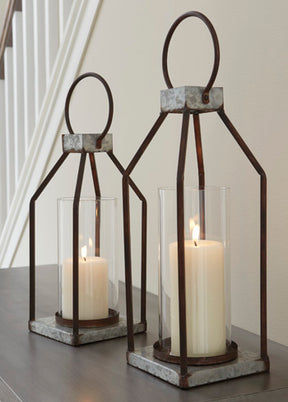 Diedrick Lantern (Set of 2) - Candle Holder - Half Price Furniture