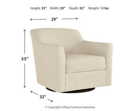 Bradney Swivel Accent Chair - Accent Chair - Half Price Furniture