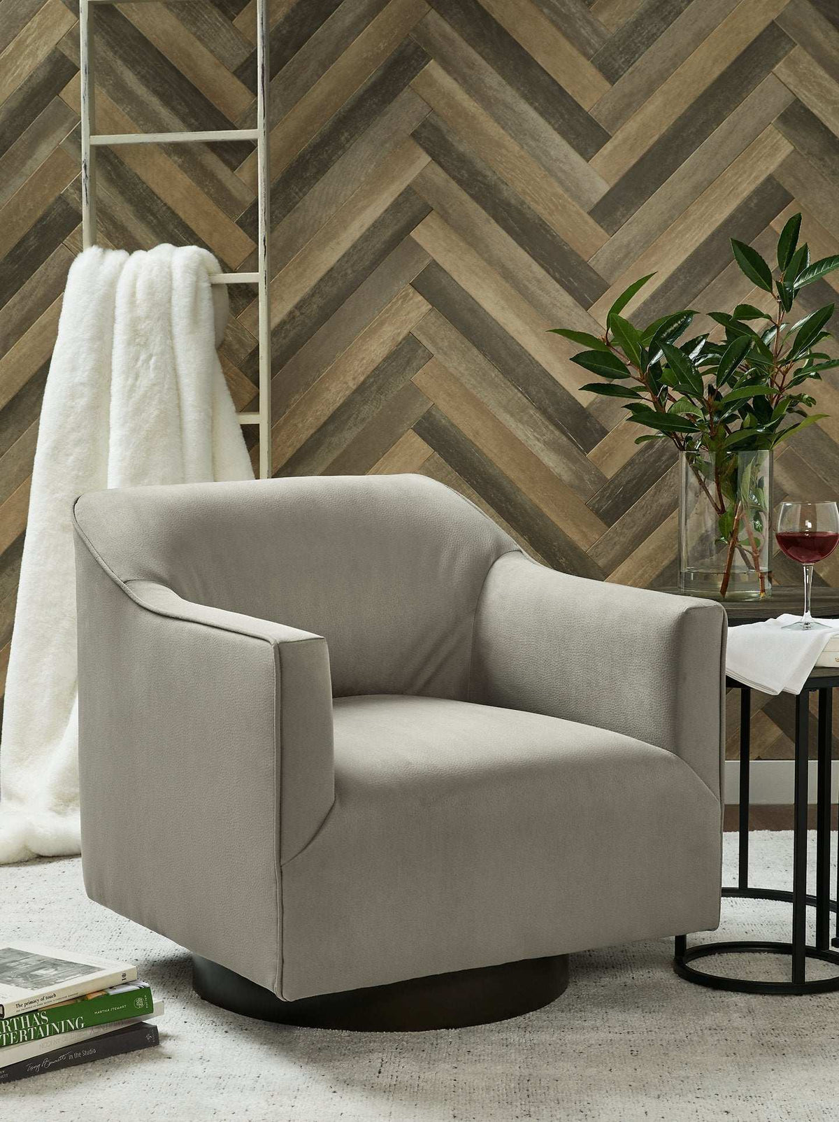 Phantasm Swivel Accent Chair - Half Price Furniture