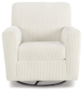 Herstow Swivel Glider Accent Chair - Half Price Furniture