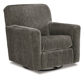 Herstow Swivel Glider Accent Chair - Half Price Furniture