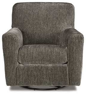 Herstow Swivel Glider Accent Chair - Half Price Furniture