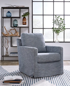 Nenana Next-Gen Nuvella Swivel Glider Accent Chair Half Price Furniture
