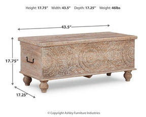 Fossil Ridge Storage Bench - Half Price Furniture