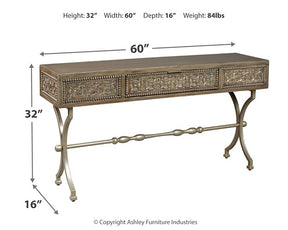 Quinnland Sofa/Console Table Half Price Furniture