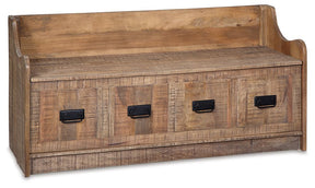 Garrettville Storage Bench Half Price Furniture