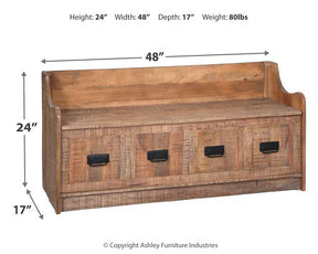 Garrettville Storage Bench - Half Price Furniture