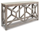 Lanzburg Sofa/Console Table Half Price Furniture