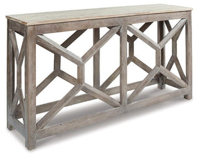 Lanzburg Sofa/Console Table Half Price Furniture