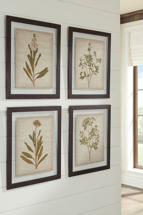 Dyani Wall Art (Set of 4) - Wall Art - Half Price Furniture