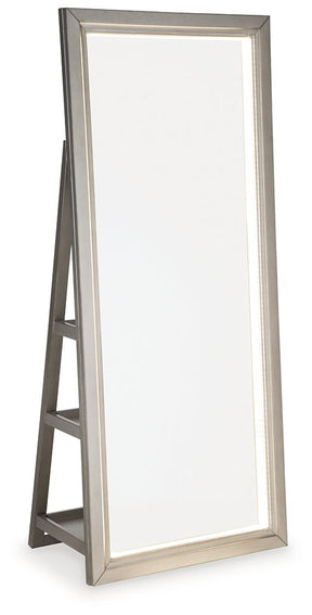 Evesen Floor Standing Mirror with Storage - Mirror - Half Price Furniture