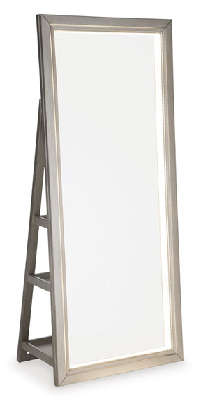 Evesen Floor Standing Mirror with Storage - Mirror - Half Price Furniture