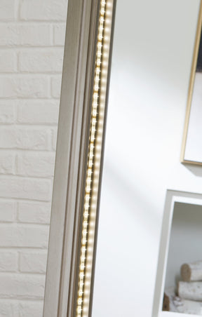 Evesen Floor Standing Mirror with Storage - Mirror - Half Price Furniture