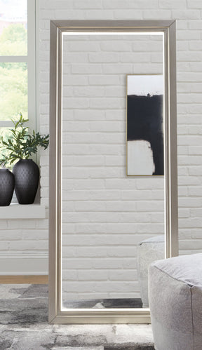 Evesen Floor Standing Mirror with Storage - Mirror - Half Price Furniture