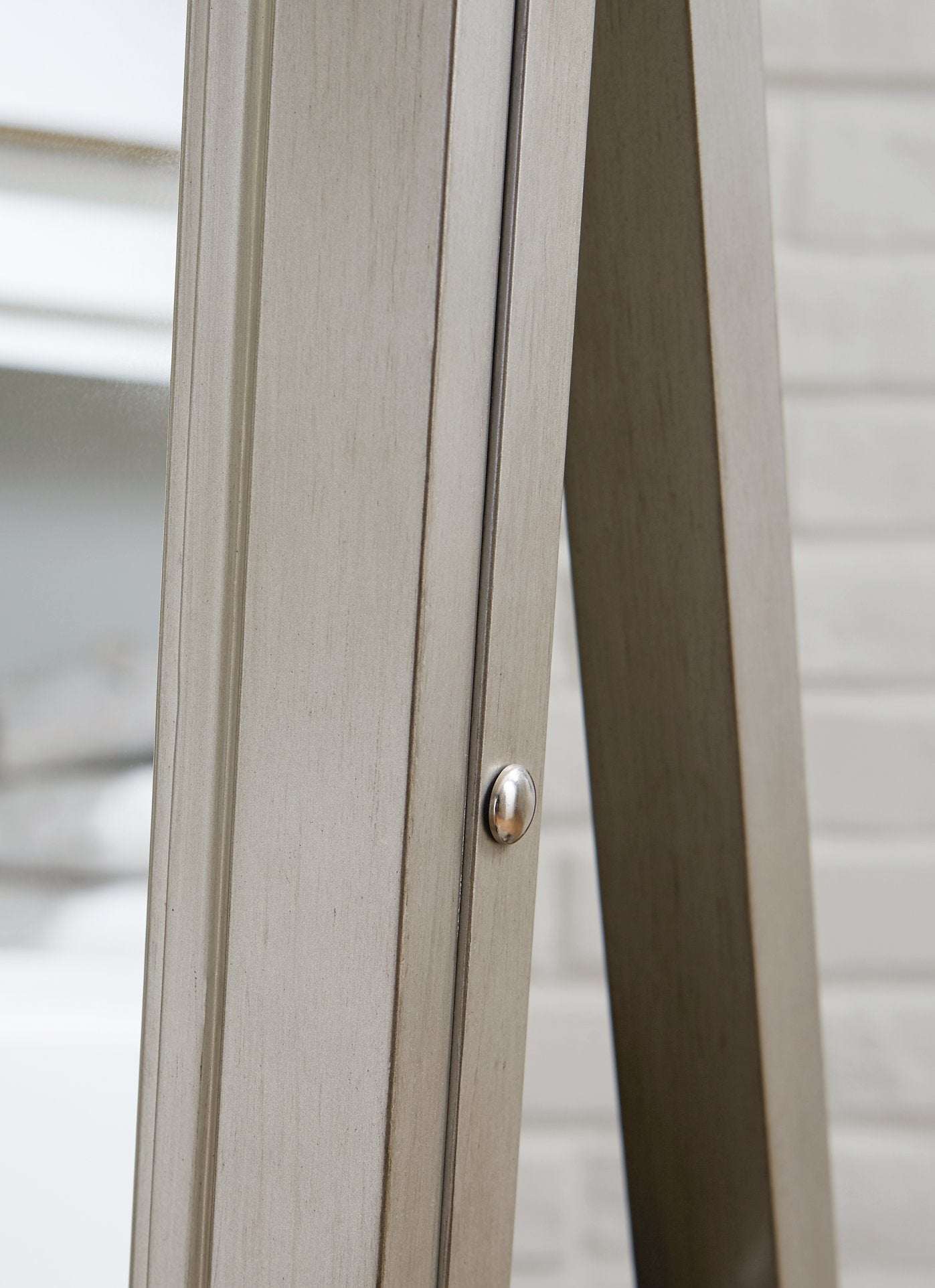Evesen Floor Standing Mirror with Storage - Mirror - Half Price Furniture
