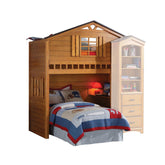 Tree House Rustic Oak Loft Bed (Twin Size) - Half Price Furniture