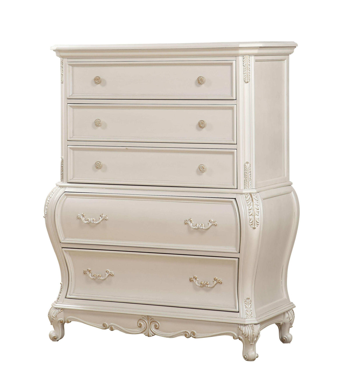 Chantelle Pearl White Chest - Half Price Furniture