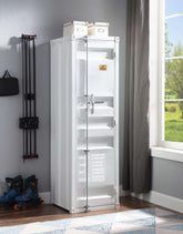 Cargo White Wardrobe (Single Door) - Half Price Furniture