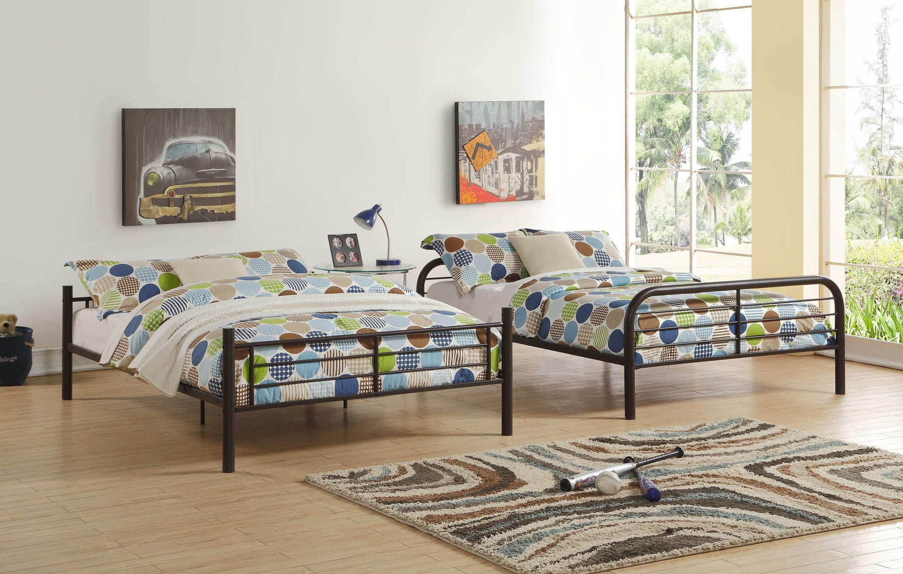 Bristol Dark Brown Bunk Bed (Full/Full) - Half Price Furniture