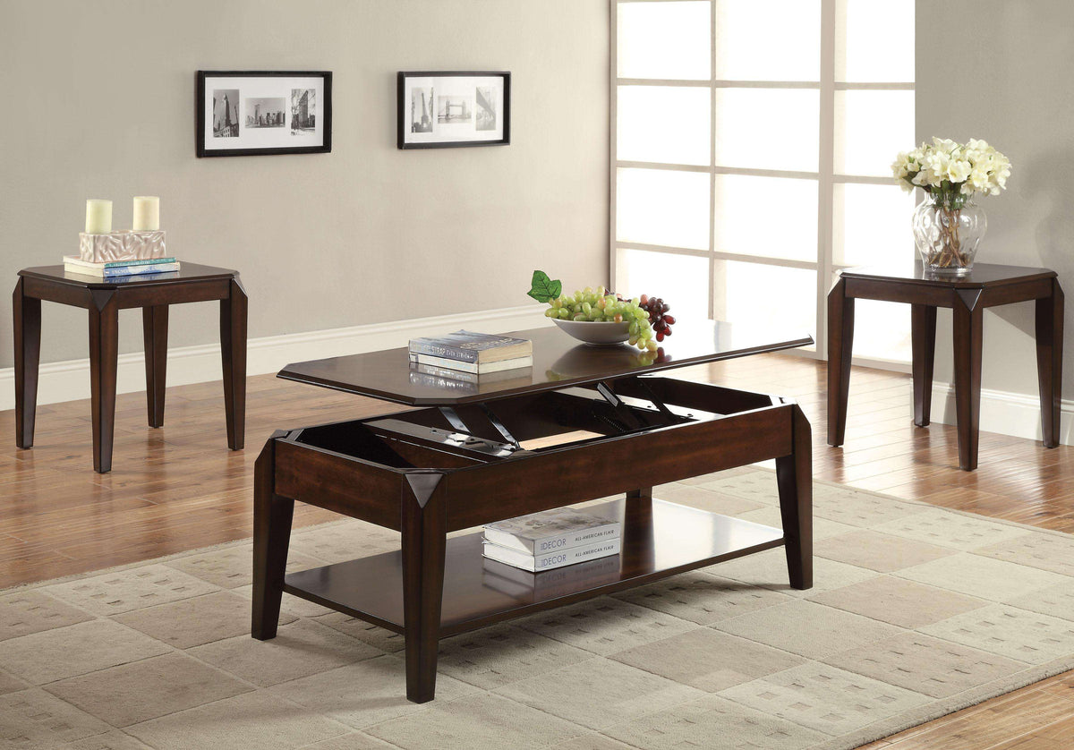 Docila Walnut Coffee Table - Half Price Furniture