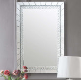 Nysa Mirrored & Faux Crystals Console Table - Half Price Furniture