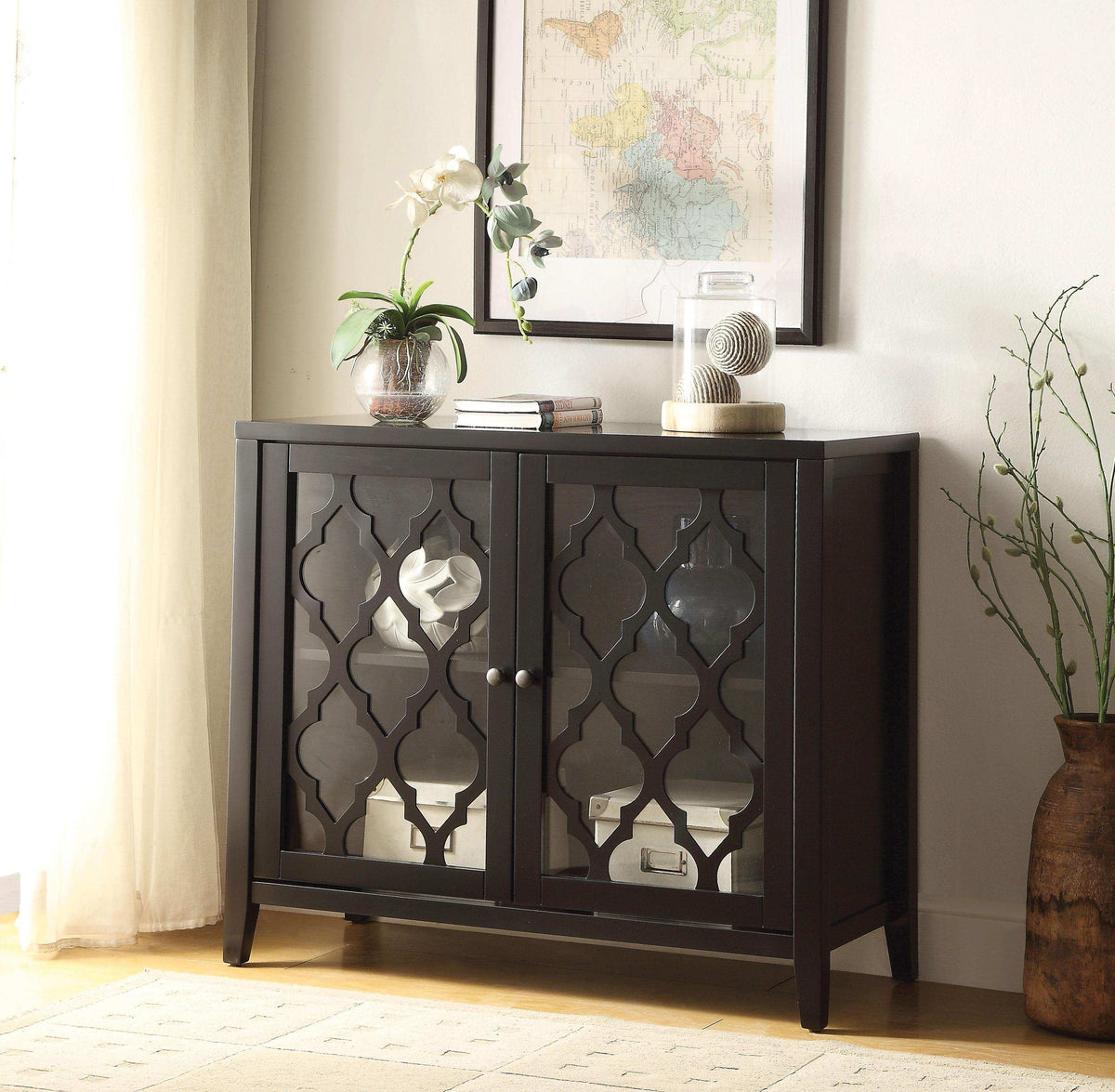 Ceara Black Console Table - Half Price Furniture
