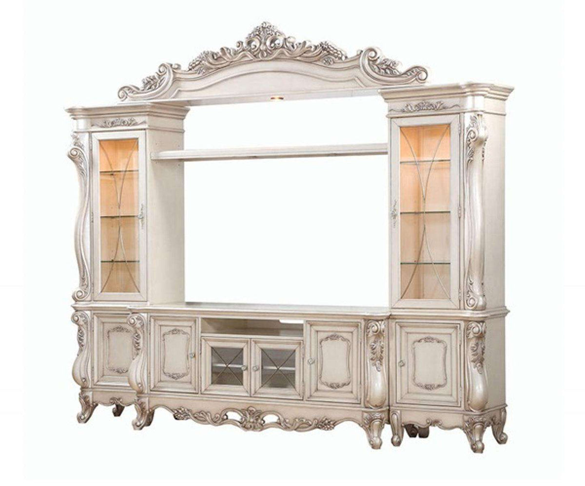 Acme Furniture Gorsedd Entertainment Center in Antique White 91440 - Half Price Furniture
