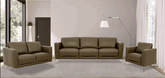 Malaga Leather 3-Piece Living Room Set - Half Price Furniture