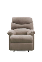 Arcadia Light Brown Woven Fabric Recliner (Motion) Half Price Furniture