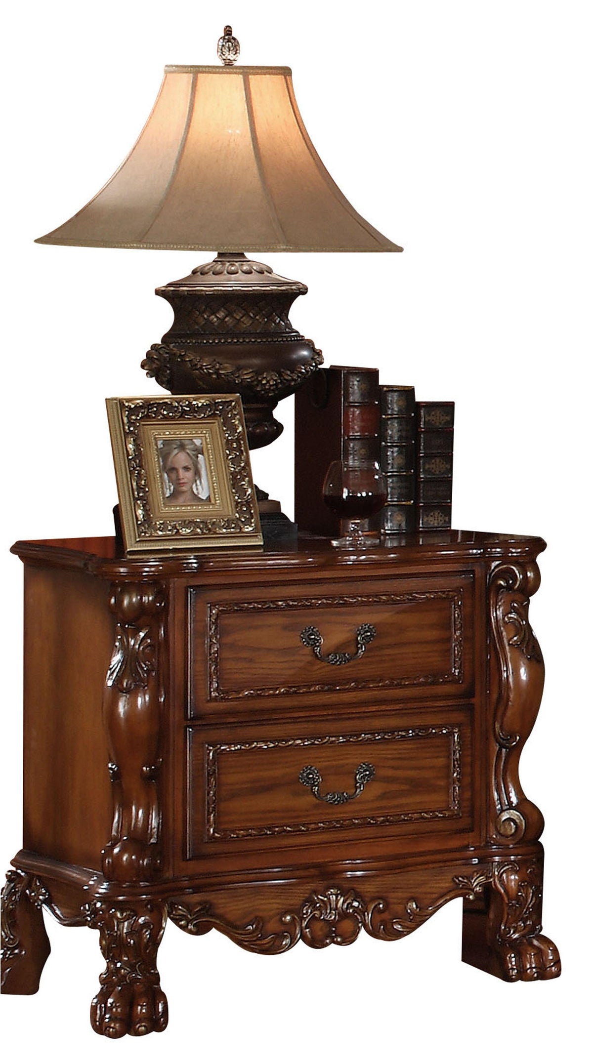 Dresden Cherry Oak Nightstand Half Price Furniture