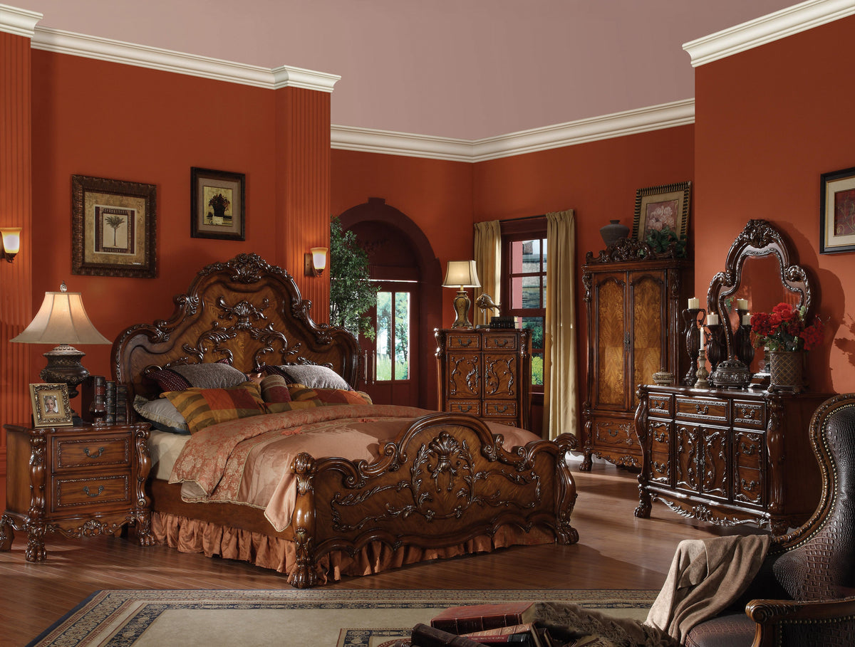 Dresden Cherry Oak Eastern King Bed Half Price Furniture