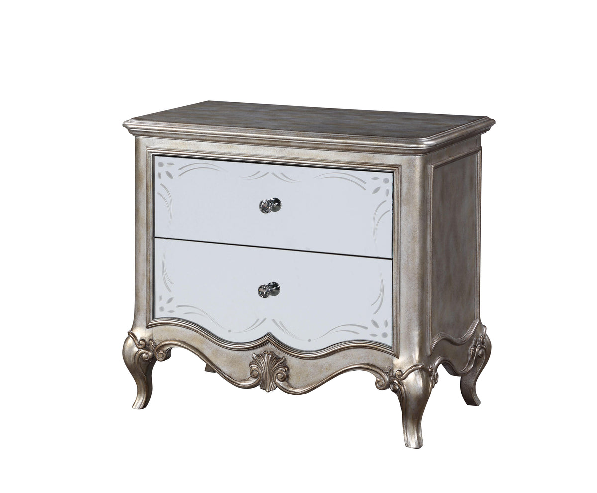 Esteban Antique Champagne Nightstand (2 Drw) Half Price Furniture