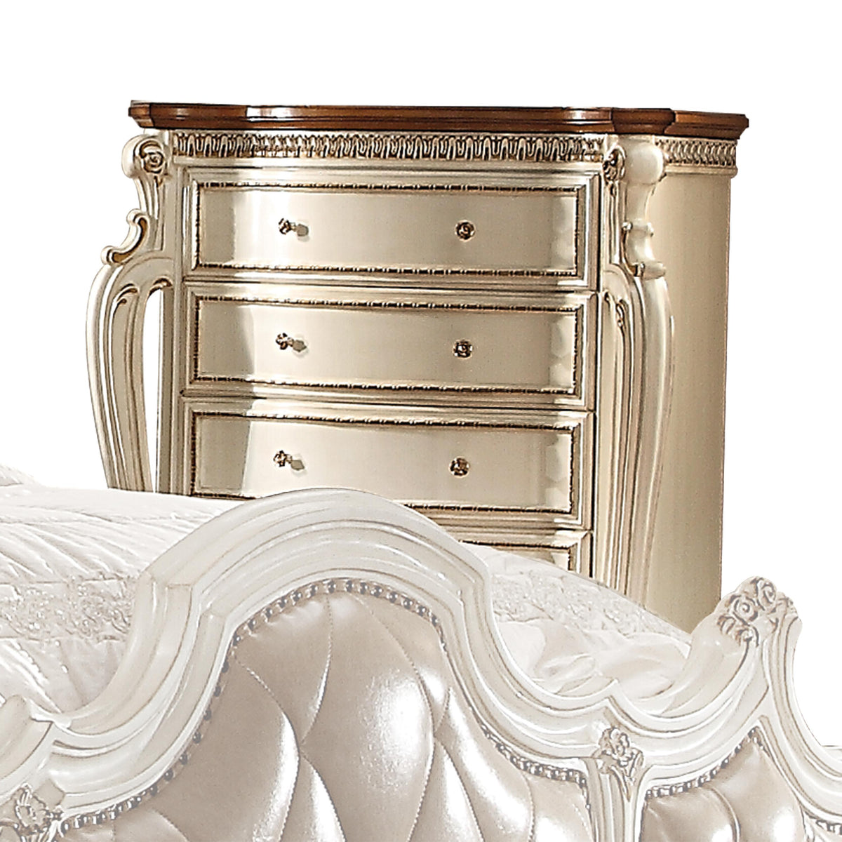 Picardy Antique Pearl & Cherry Oak Chest Half Price Furniture