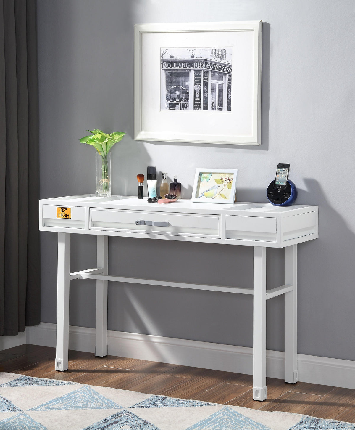 Cargo White Vanity Desk Half Price Furniture