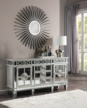 Varian Mirrored & Antique Platinum Server - Server - Half Price Furniture